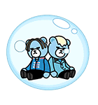 飛び出す Krunk Bigbang Lineスタンプ Avex